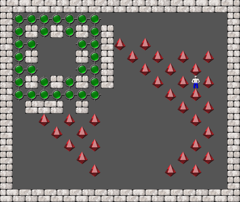 Sokoban Mass Remodel level 1796